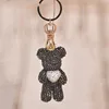 Diamond Heart Violent Bear Keychain Pendant Bag Pendant Sparkling Diamond Cartoon Doll Birthday Gift Keychain 6