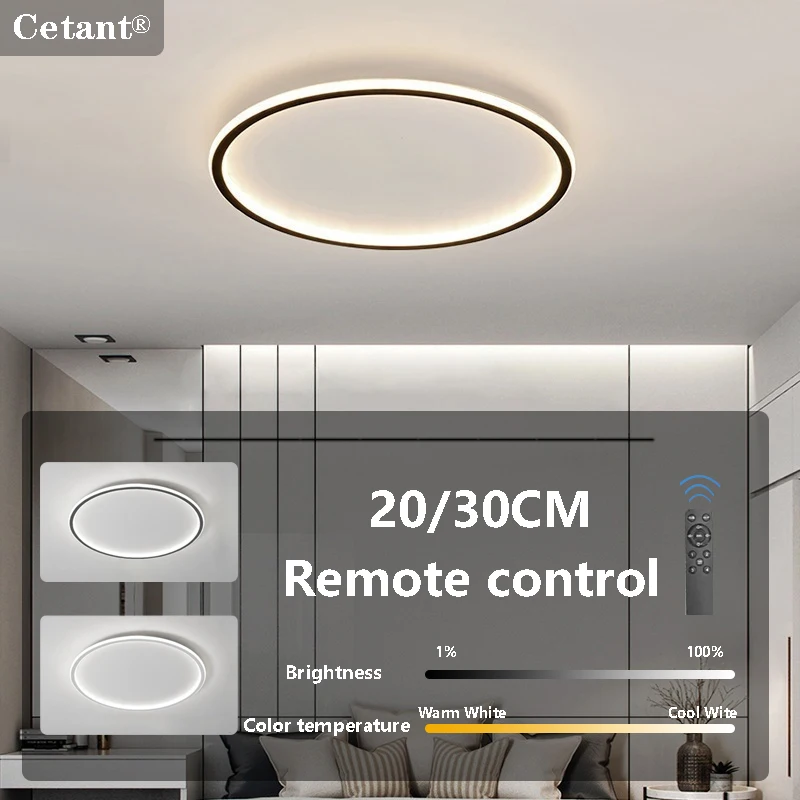LED Ceiling Light 20/30CM Remote Control Corridor Round Lamps Hallway Living Room Stairs Balcony Home Decor Led Lgihts Lighting