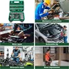 46/53 pcs Drive Socket Ratchet Wrench Set Reversible Ratchet with S2 and CR-V Sockets Household Automotive Repair Ki 3