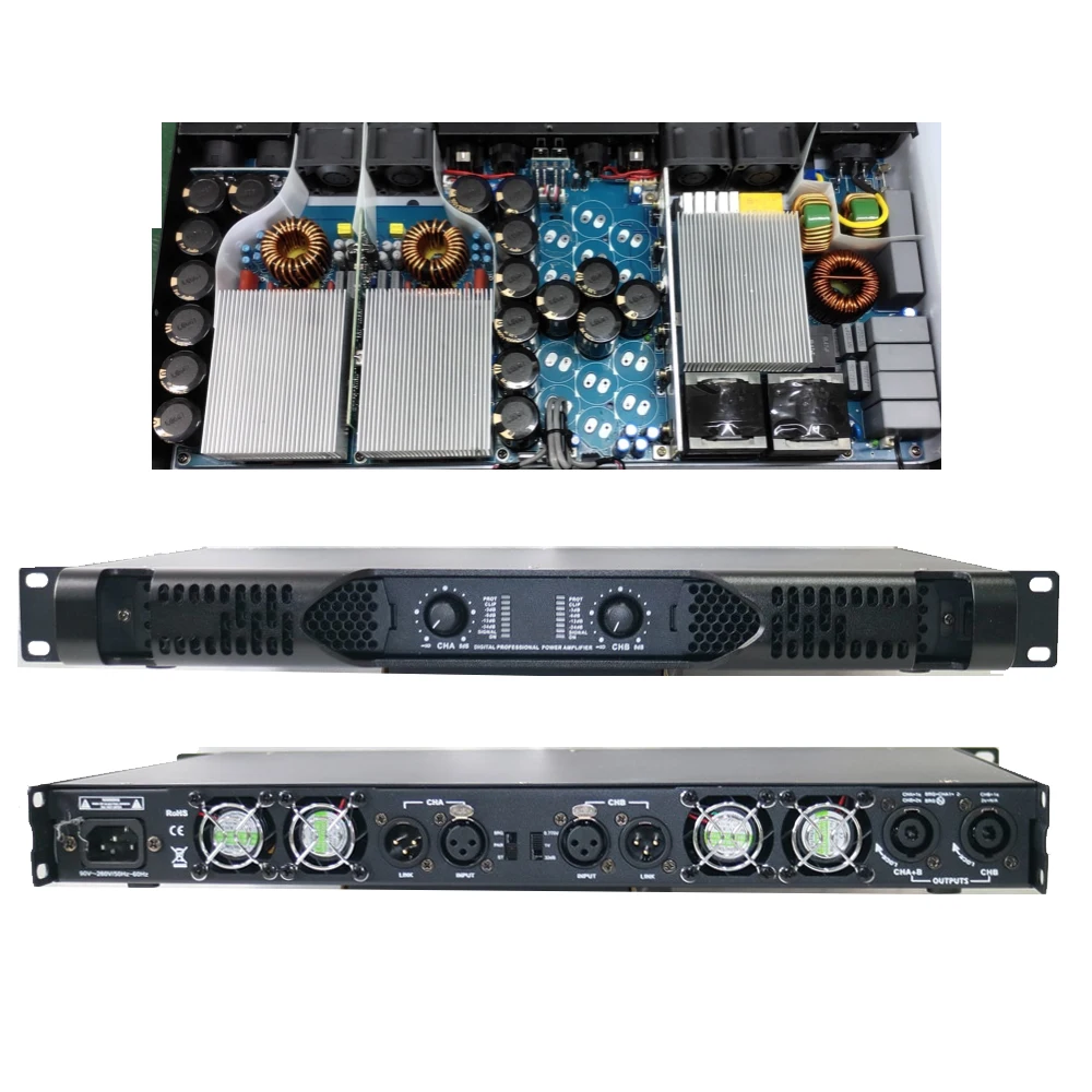 MiCWL PX2400 2채널 8000W 디지털 파워 앰프 2x2400W 2000W 브리지..