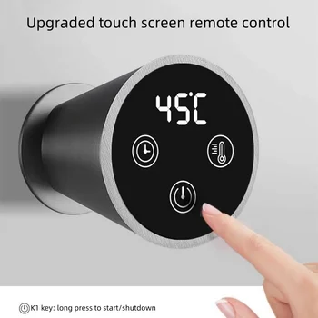 ราวแขวนผ้าเช็ดตัวไฟฟ้าอัจฉริยะ เครื่องอบผ้าเช็ดตัวในห้องน้ําอัจฉริยะ ควบคุมอุณหภูมิที่ซ่อนอยู่และจับเวลา เครื่องอุ่นผ้าเช็ดตัวสี่เสา 2