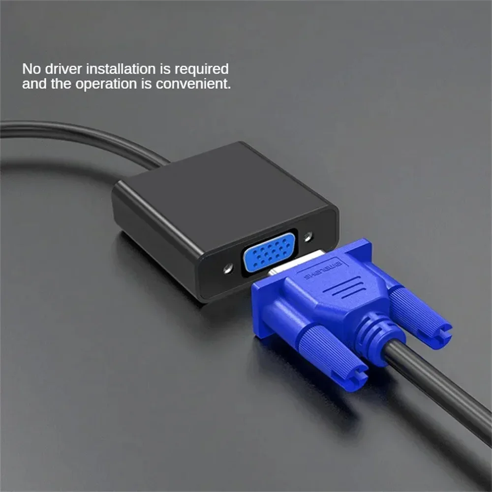 DP To VGA Converter Adapter Cable 1080P for TV Laptop Computer Projector,hdmi to vga adapter cable,vga cable adapter,displayport to vga adapter cable