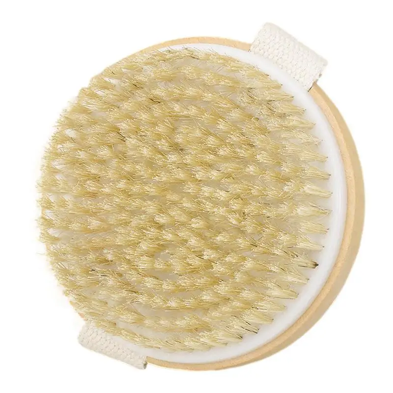 

Dry Brushing Body Brush Shower Body Exfoliator Brush Wood Frame Natural Bristle Bath Body Brush For Bath Skincare Relaxing Body