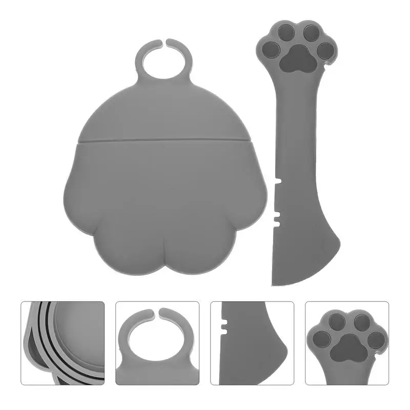 Geyecete Boîtes Pour Nourriture Et Friandises Animaux -Conteneur Croquette Chiens -Couvercles En Hermétiques -Acier Carbone Revêtu - 6Lnourriture Boîtes De Rangement-Blanc