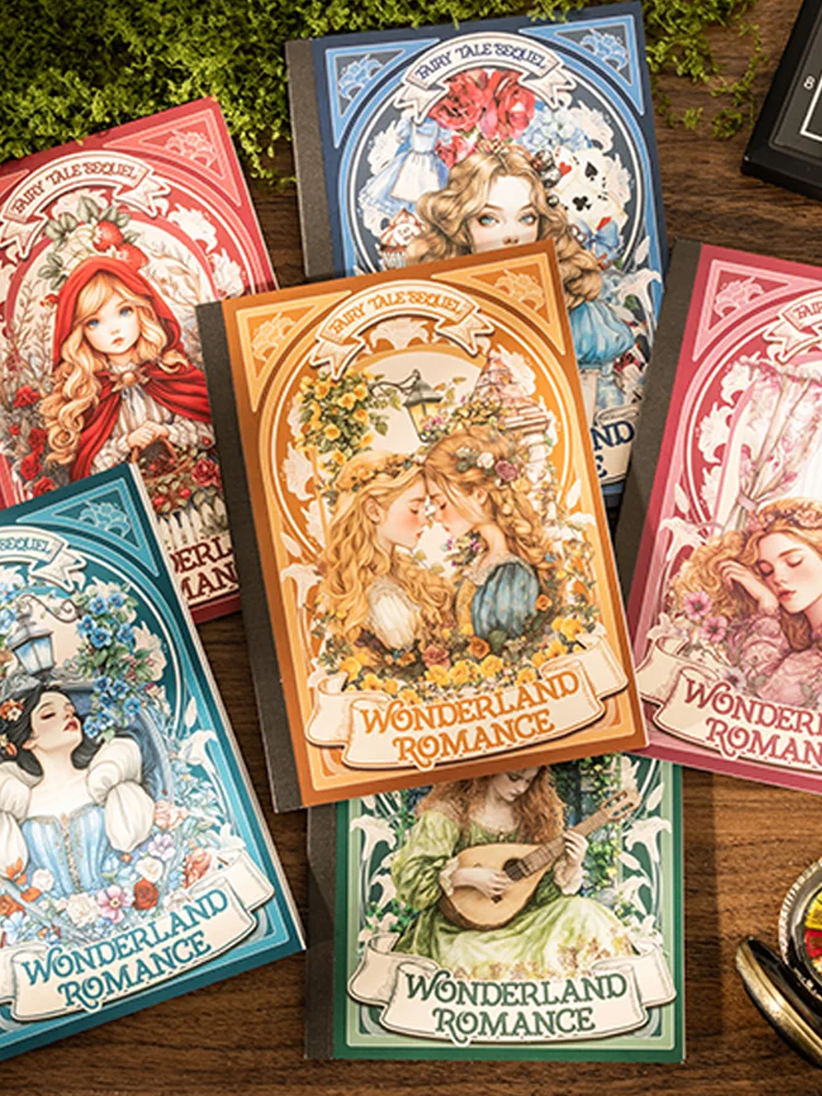 18pcs Fairy Tale Sequel Series Fairy Tale Theme Dual Material Die Cut Sticker Book Handbook Collage DIY Scrapbook Envelope Card