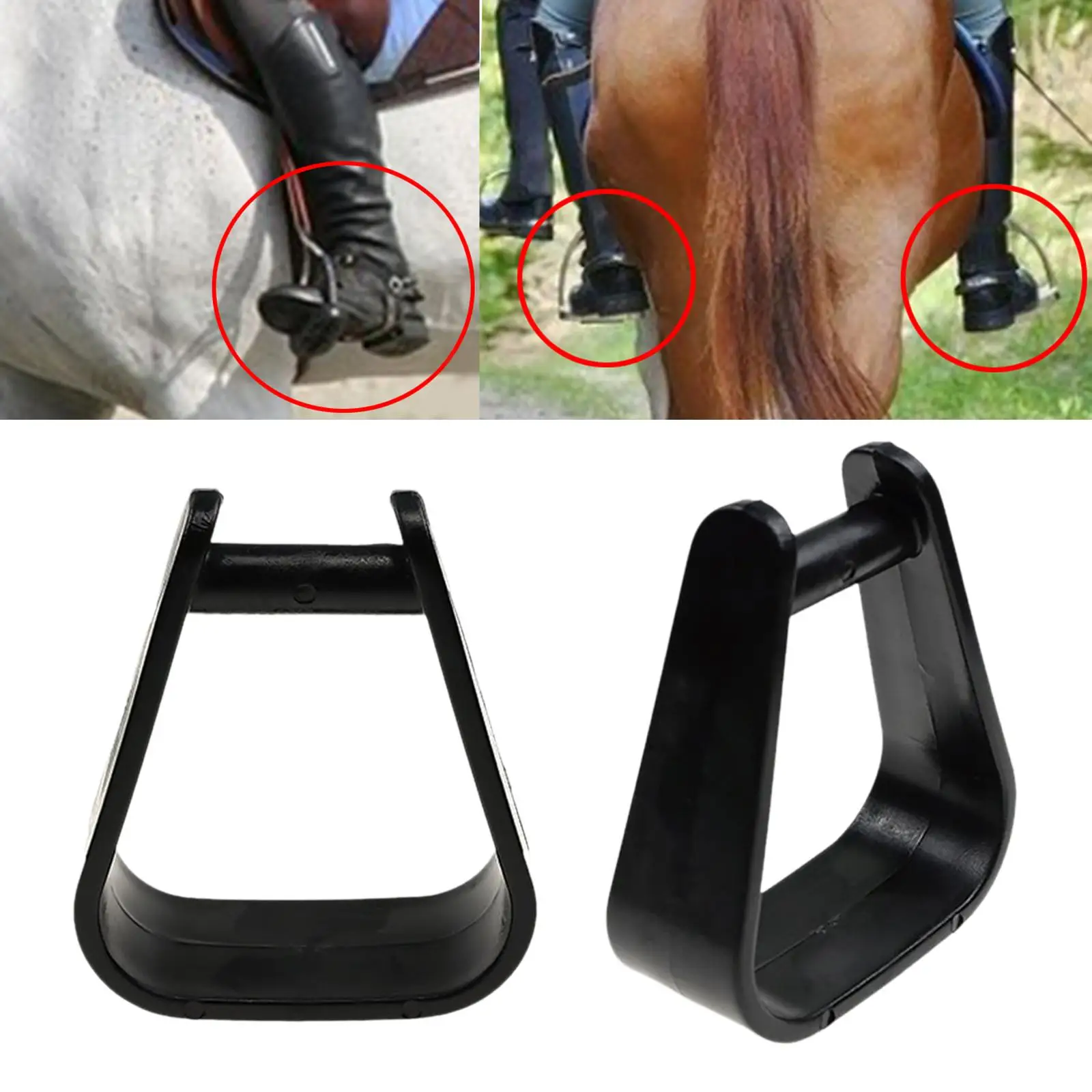 2Pcs High Strength Stirrups Heavy Duty Kids Stirrups for Saddle Supplies 3
