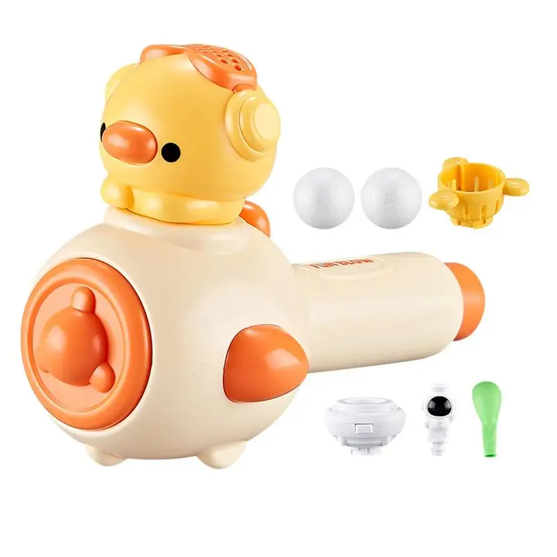 Floating Blow Ball Toy 3-In-1 Blowing Balloon Tube Toy Impara La Conoscenza Della Fisica Cute Duck Whistle Per L'Esercizio Della Capacità Polmonare