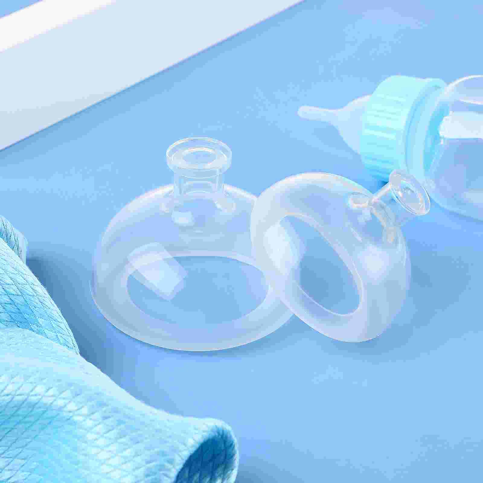 

2 Pcs Baby Phlegm Device Mom Palm Cup Silicone Cups Massage Silica Gel Infant Chest Percussion Cuppalm