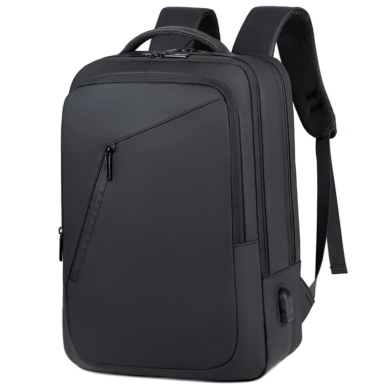 New Business Backpacks For Men Waterproof Design Laptop Backpack 15'6 Ultra-large Capacity Ruckrack For Male Elegant Black