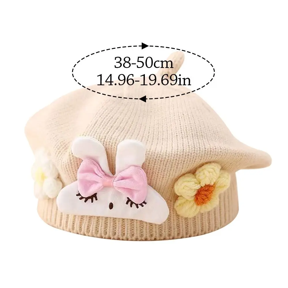Soft Cotton Winter Baby Beret Hat for Toddler Girls