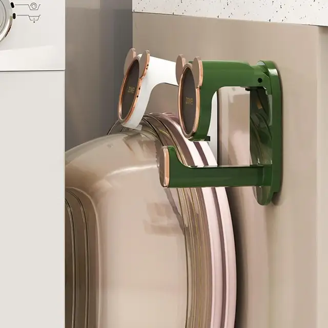 Falhorog Mosdó Tartó Vízálló, Állítható Automatikus Falra Szerelt Csúszásgátló Tartozék Rugóeszközzel - Image 2