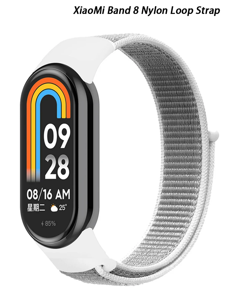 

Nylon Loop band For Xiaomi mi Band 8 smartwatch Sport loop miband8 NFC Correa Breathable Replacement Bracelet smart band 8 Strap
