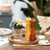 1Pc Round Wooden Tray Candle Holder Kitchen Countertop Multi-purpose Tray Home Decor for Farmhouse Dinning Table 4