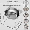 15° Tilted Cat Bowl, Elevated Cat Bowls - for Small Cats/Dogs,Indoor Stainless Steel Anti-Vomiting Pet Bowls,Spine Friendly 4