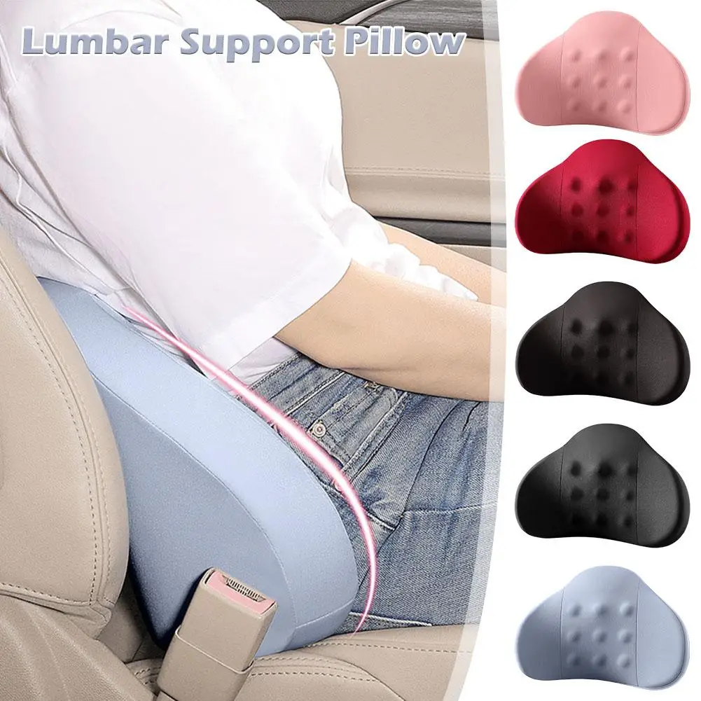 

New Lumbar Support Pillow Memory Cotton Filling Comfortable Lumbar Pillow Breathable Car Accessories Interior Universal Z6G4
