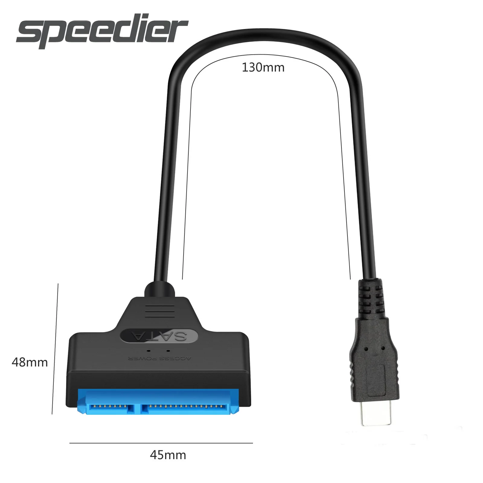 

Кабель с разъемом Type-C на SATA7 +, 15 контактов, с USB 3,1 на 22 контакта, адаптер SATA III, 2,5 дюйма, SSD HDD на ПК, ноутбука, настольного ПК, HDTV