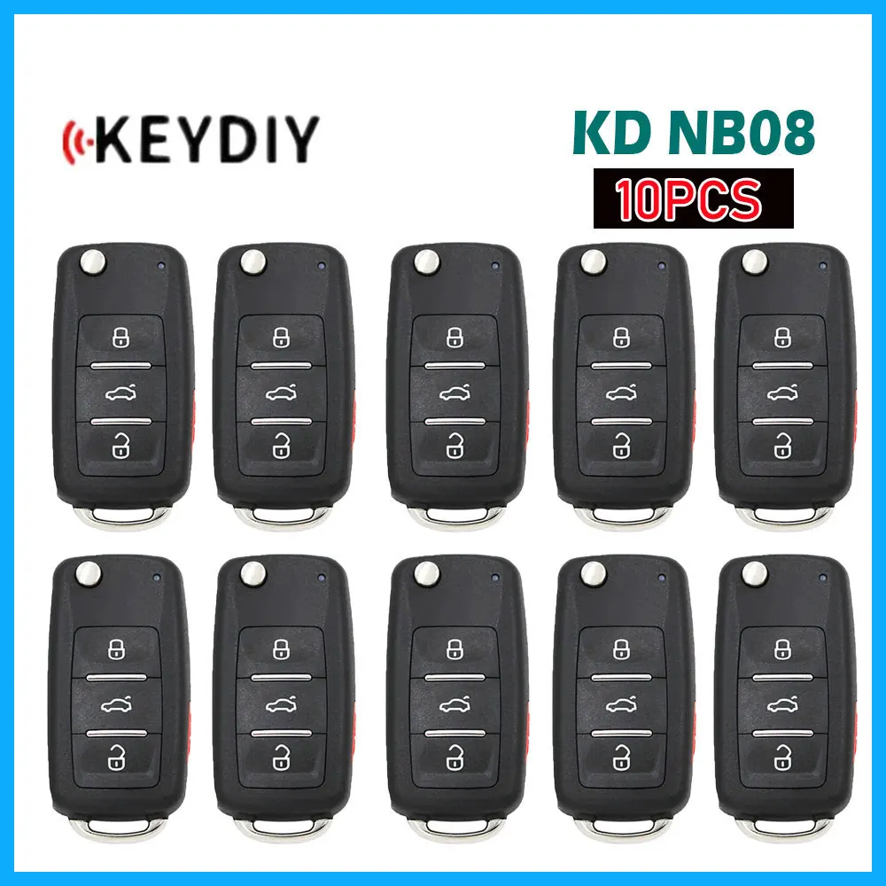 

10pcs KEYDIY NB08 NB Series Universal KD Remote Control KD900/KD-X2/URG200/Mini Programmer Tools for VW Style Car Remote Key