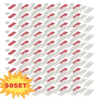 50 ชุดตู้แม่เหล็กจับกาวที่มองไม่เห็นลิ้นชักแม่เหล็กล็อคสําหรับห้องครัว Closer Ultra บางประตูแม่เหล็กที่แข็งแกร่ง St 2