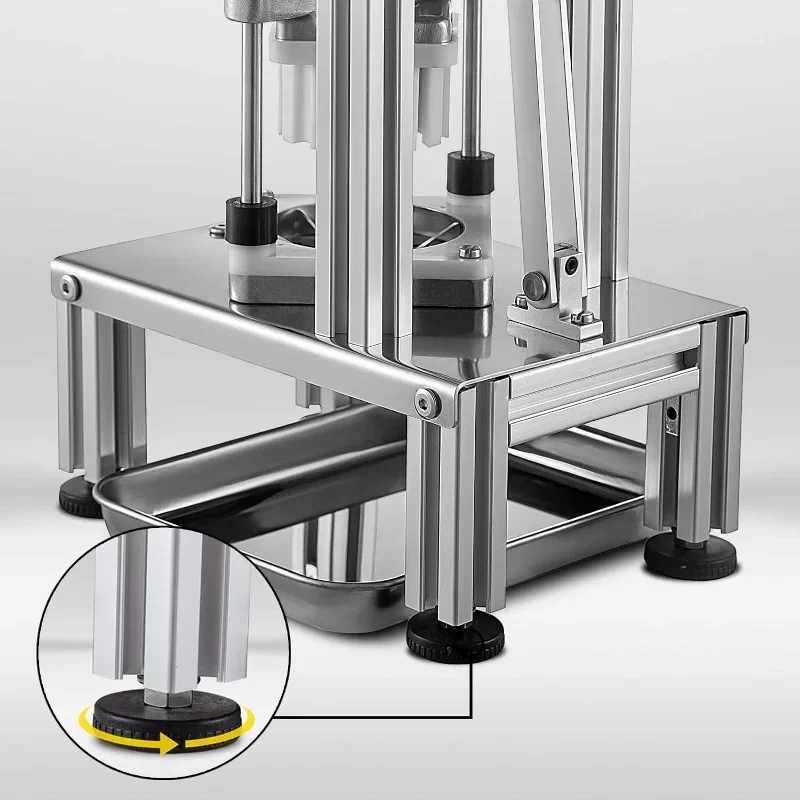 Commercial French Fry Cutter with 4 Replacement Blades, 1/2" or 1/4" or 3/8" 6 8-wedge Slicer 6-wedge Apple Corer