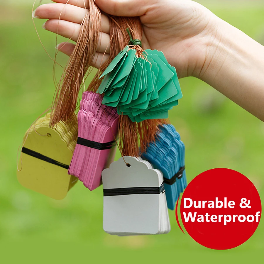 Reusable Plant Tags For Gardening Graden Flower Pot Nursery Pots Waterproof Label Hanging Tags 100Pcs plant tags