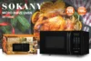 20L Pre-programmed Microwave Oven LED digital display black Microwave Oven Household Appliances 3