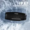 Ortizan 80W Bluetooth Speaker with Powerful Sound and Deep Bass IPX7 Waterproof Outdoor Loud Subwoofer Boombox for Party Camping 4