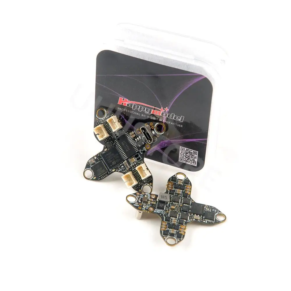 

Happymodel CrossF4 ELRS BMI270 F411 Flight Controller Onboard 4in1 5A ESC UART ELRS 2.4GHz RX 1-2S for Freestyle Tinywhoop Drone