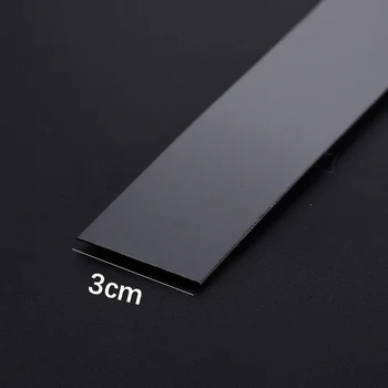 5/10 เมตรสติ๊กเกอร์ติดผนังสแตนเลสสตีลแบน Self Adhesive ห้องนั่งเล่นตกแต่งกระจกสําหรับ Home Wall EDGE Strip 24