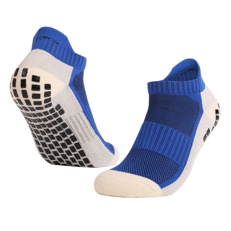 

3 Pairs Football Socks Men Breathable Sports Socks Non-slip Silicone Bottom Soccer Outdoor Sport Running Short Gym Sock