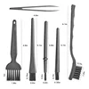 6in1 Small Portable Keyboard Cleaning Brush Nylon Anti Static Brushes Multi-use Computer Laptop Mobile PCB Keyboard Cleaner Kit 3