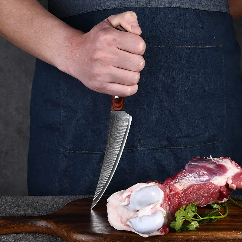 5.5 Damascus Steel Boning Knife Meat Cleaver 5