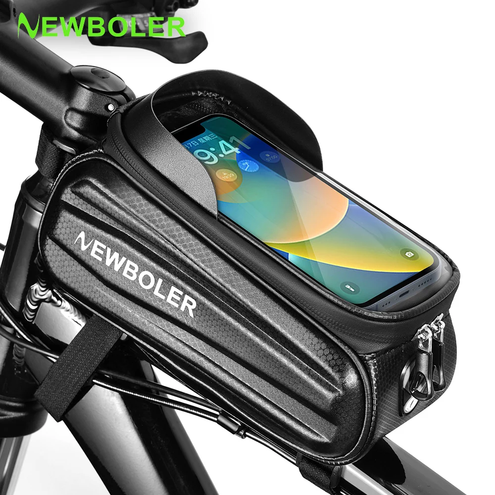 NEWBOLER Bike Bag 2L Frame Front Tube Cycling Bag Bicycle