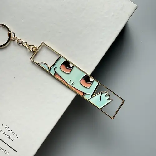 Anime Metal Hollow Out Keychains Bookmark Cute Jet Manga Fashion Bag Key Tag Jewelry Accessory Key Ring Holder Gift Anime - Image 32
