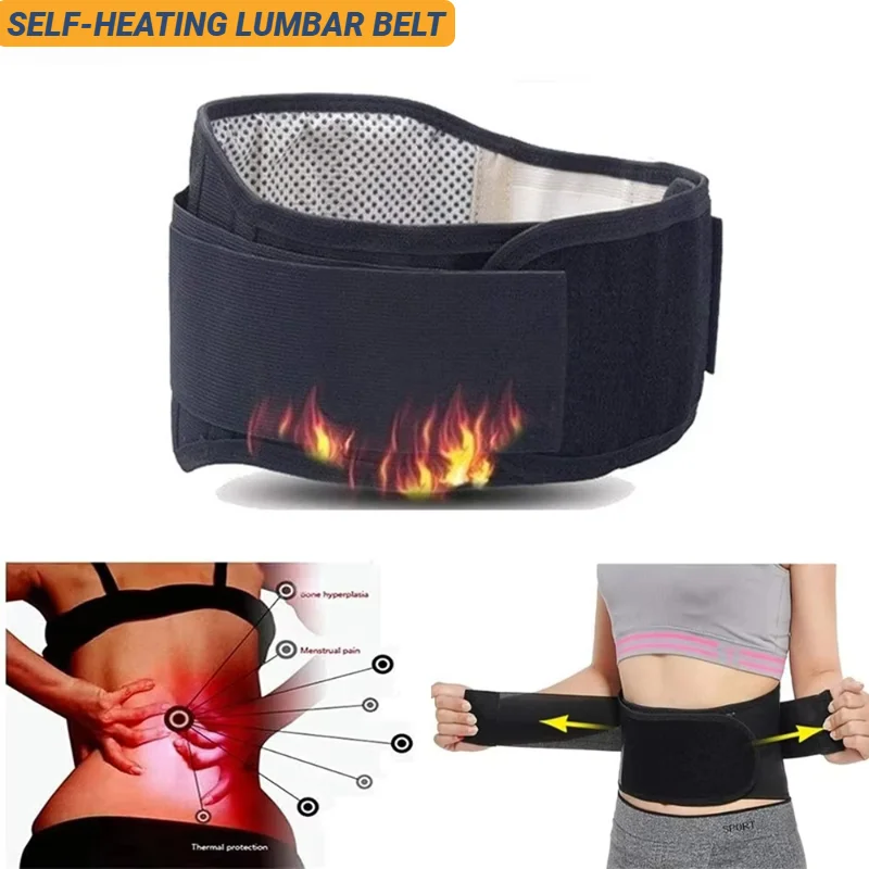 Adjustable Magnets Self-Heating Magnetic Therapy Back And Waist Support Belt Massage Sports Protector Lumbar Brace Band 4