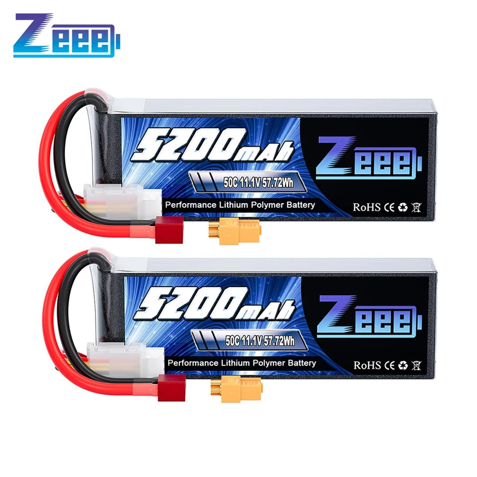 Zeee 11.1V 50C 5200mAh 3S Lipo Battery Pack