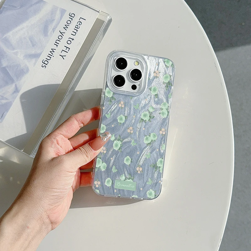 Tulip Flower Pattern Hard Phone Case