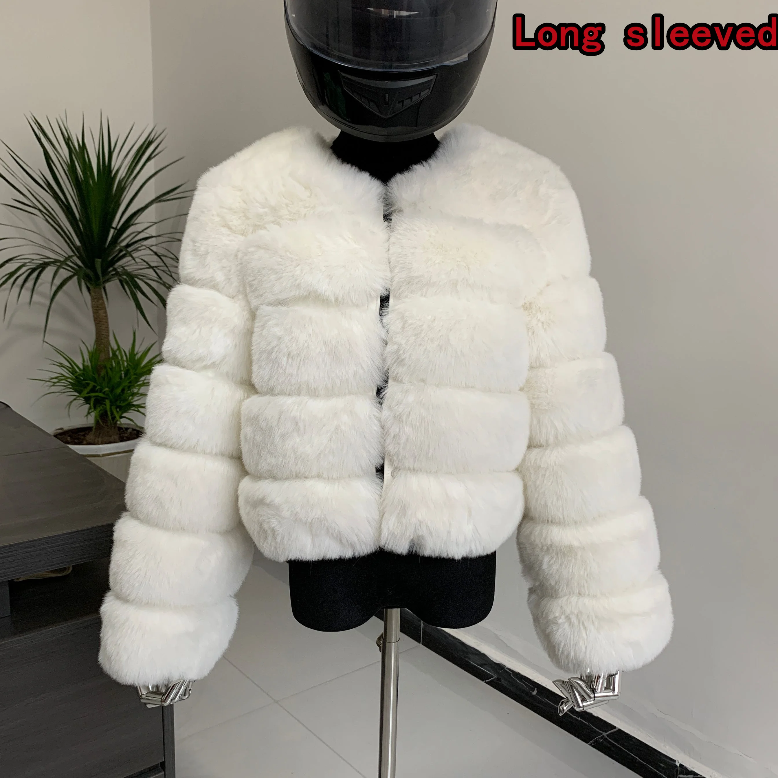 Winter coat for faux fur coat women new outerwear Fox fur short coat Fake fur  jacket furry fluffy jacket luxury woman fur Fake 6