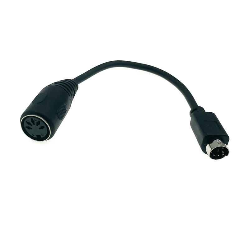 Adattatore Per Mouse E Tastiera PS2: DIN 5 Pin Maschio A Mini DIN 6 Pin Femmina Cavo Da 59 Pollici