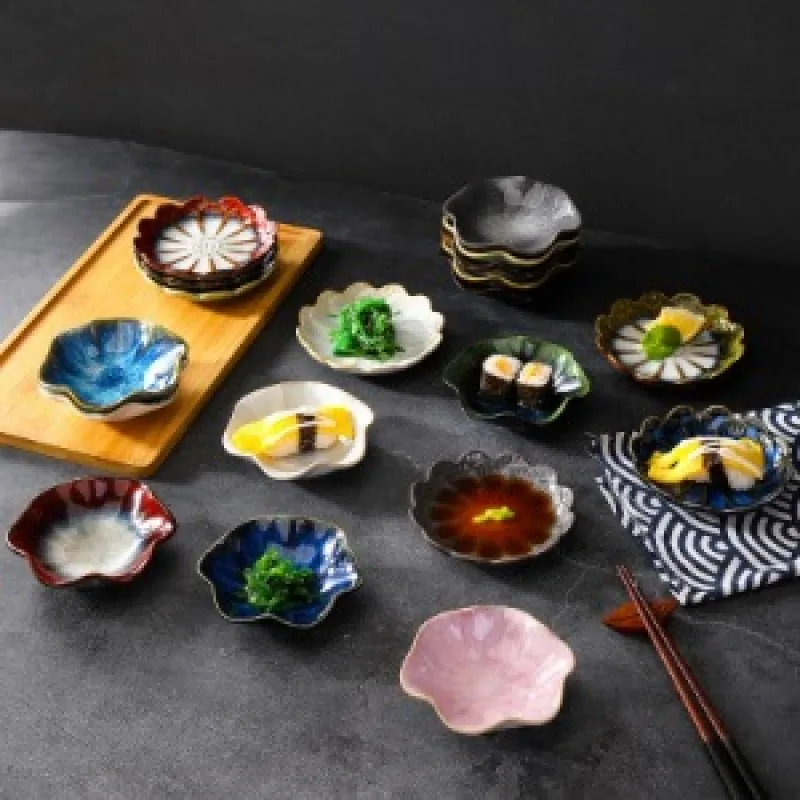 Jewelry Storage Trays Shell Plate Storage Trays Flower Shape Ceramic Dishes Ring Earings Plate Home Decorative Tray Jewelry Tray