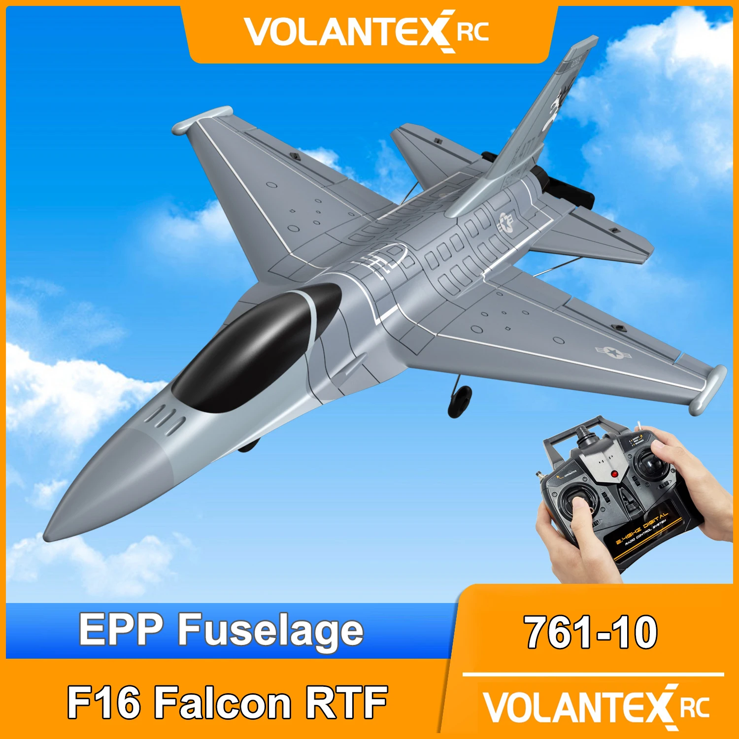 

Летательный самолет Volantexrc F16 файтинг Сокол 4ch Rtf с стабилизатором Xpilot пульт дистанционного управления тренировочный самолет 761-10 Rc истребители игрушки