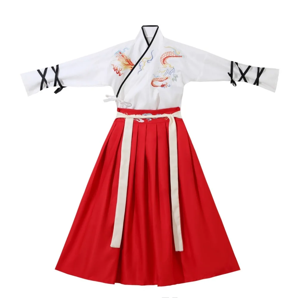 Hanfu Kids Clothes Girls Children Sets Boy Clothing Cosplay Costumes Kung Fu Party Stage Show Vintage Chinese Traditional Dress 2