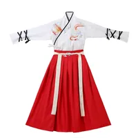 Hanfu Kids Clothes Girls Children Sets Boy Clothing Cosplay Costumes Kung Fu Party Stage Show Vintage Chinese Traditional Dress 2