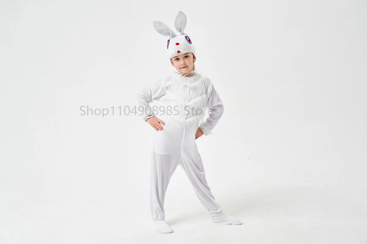 Easter Bunny Costume for Adults Children Animal Cosplay Party Outfit Fancy Dress Pink White World Book Day Performance Outfits
