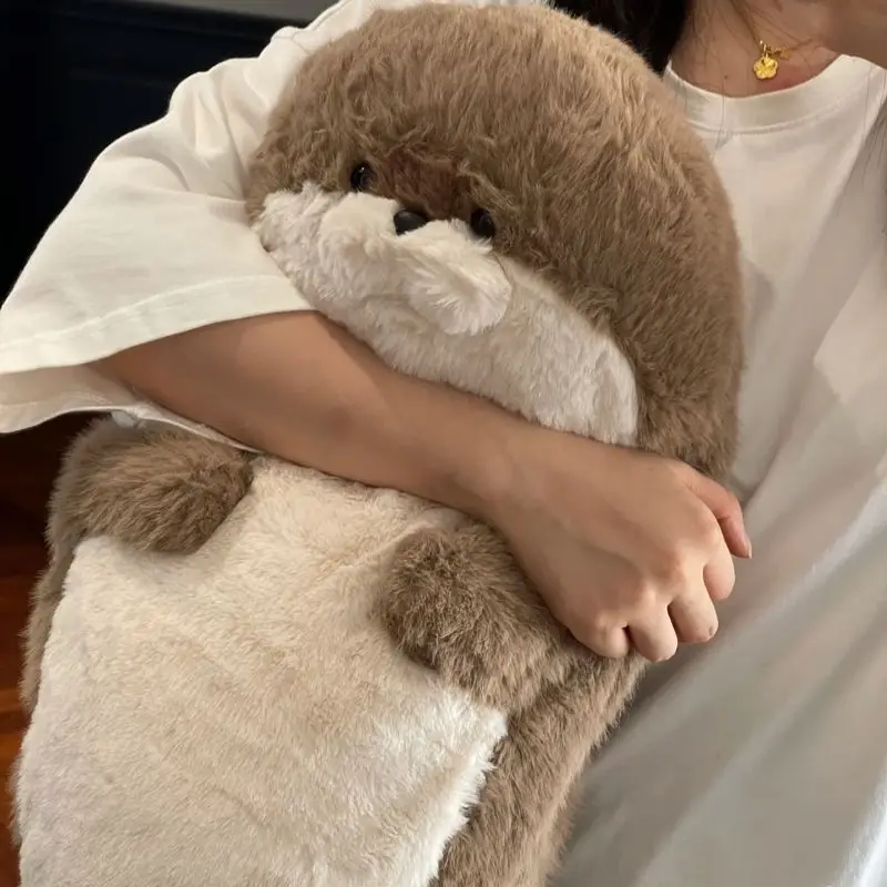 Japanese Seal Pillow Cute Bed Hugging Sleeping Otter Doll Super Soft Doll Birthday Gift 4