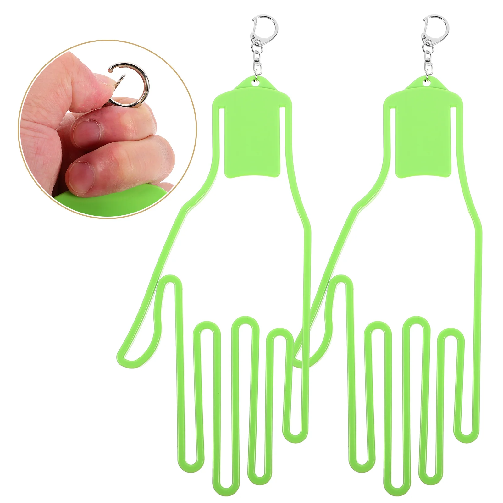 

2 Pcs Golf Glove Holder Gloves Golfs Support Holders Rack Lining Hanging Racks Abs