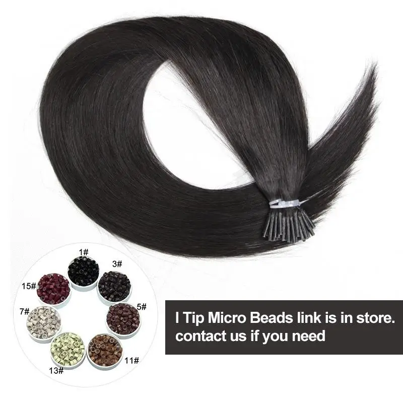 Tipi le estensioni dei capelli Veri capelli umani # P4-27 Capsule per capelli micro perline pre incollate Capsule Microlink Capelli 30 g/confezione 14"-22" - immagine 3