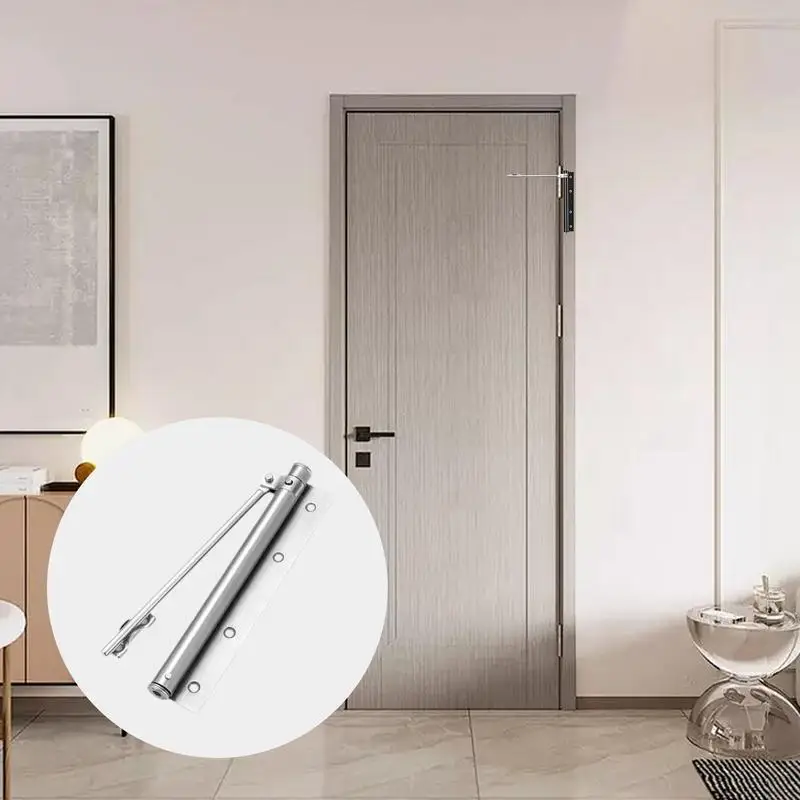 Door Closer Self-Closing Stainless Steel Automatic Door Closer Adjustable Heavy Duty For Home And Commercial Use For