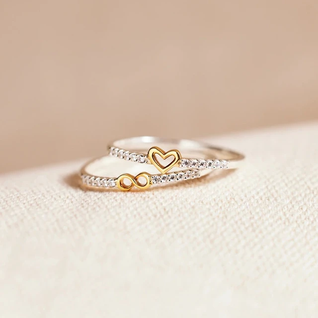 Diamond Double Heart Ring – Sarah Gardner Jewellery