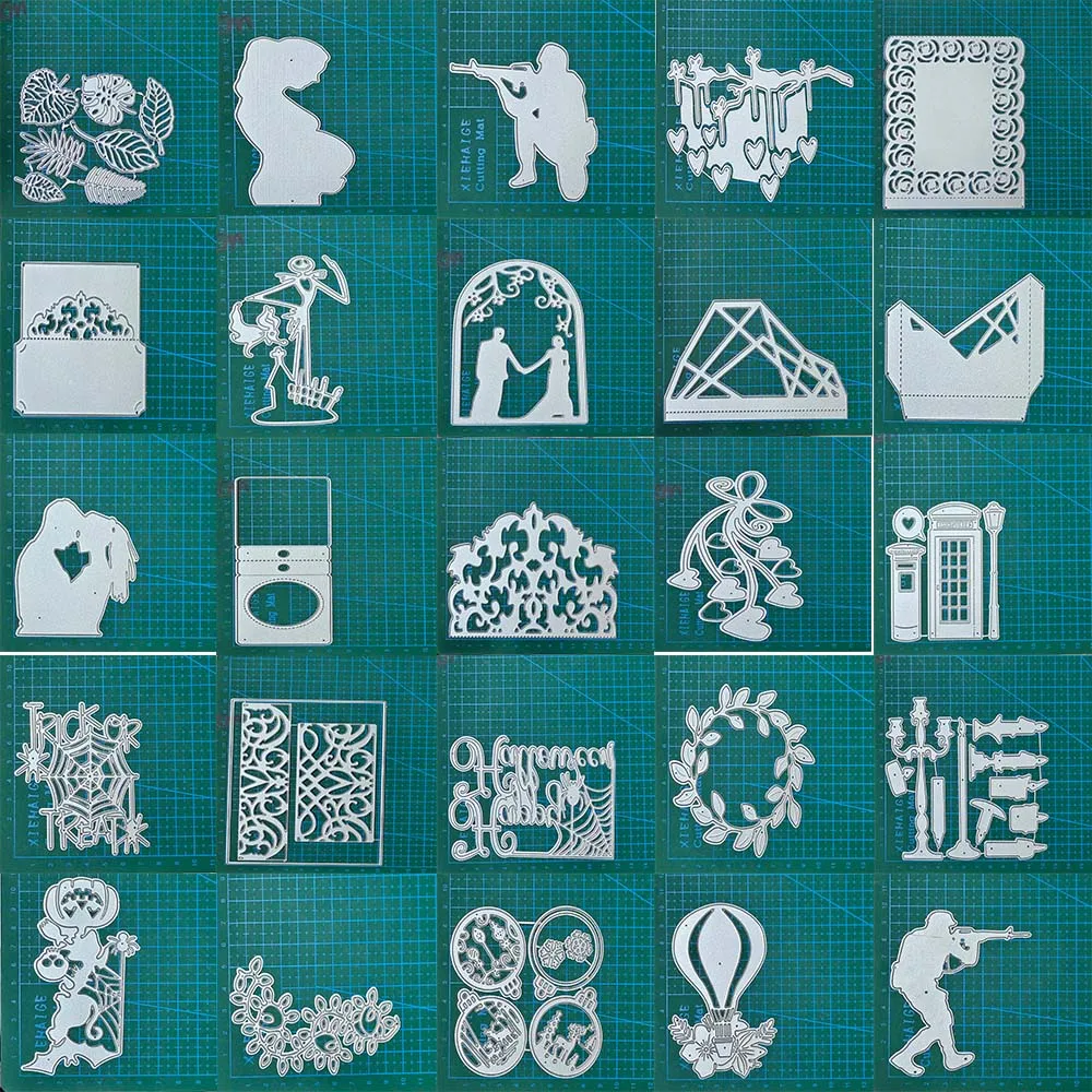 

Greeting Crad Making Frame Mould Metal Cutting Dies Stencils DIY Scrapbooking Card Decorative Blade Punch Embossing Template