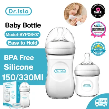 Dr.isla 아기 물병 BPA 프리 150ML/330ML 아기 젖병 P.P 젖병 손잡이 아기 낙하 방지 병
